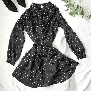 H&M polka dot shirt dress